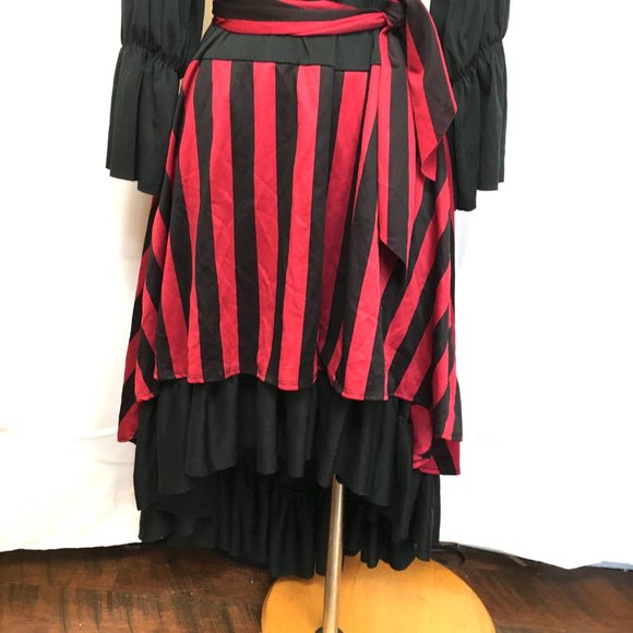 Pirate Girl Dress w/ sash M/L - Picture 5 of 10